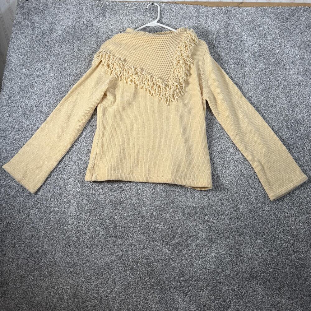 Vtg 90s Y2K Designers Studio Originals Sweater S Western Retro 70s Boho Cowgirl